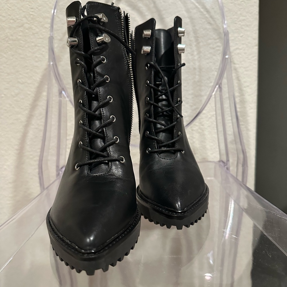 MICHAEL Michael Kors Black Combat Boots NEVER USED